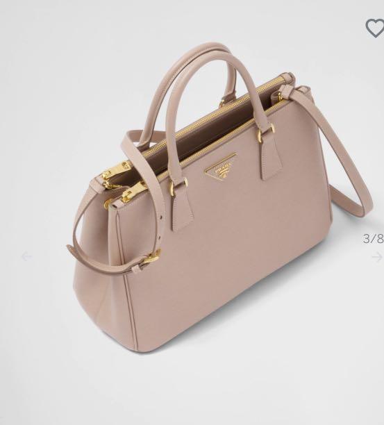 Prada Saffiano Leather Medium Bag in Powder Pink, Women's Fashion