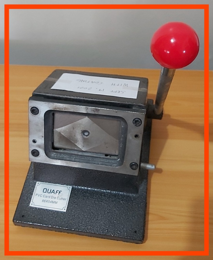 PVC Card Die Cutter QUAFF [ATM Size /for ID, Calling card, PHOTOCARDS