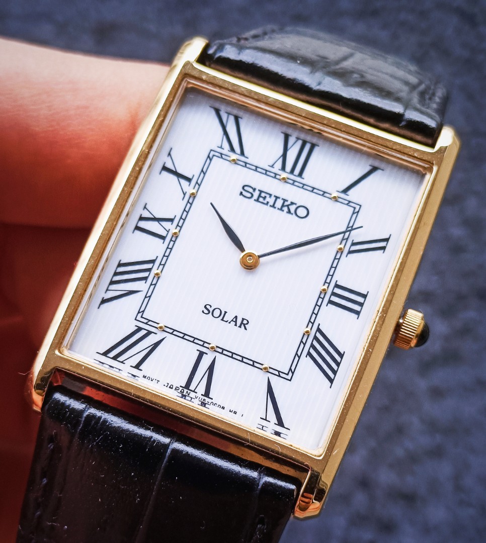 🔥Rare! Seiko Tank Gold White Solar Dress Watch SUP880P1 SUP880  (Discontinued), Men's Fashion, Watches & Accessories, Watches on Carousell
