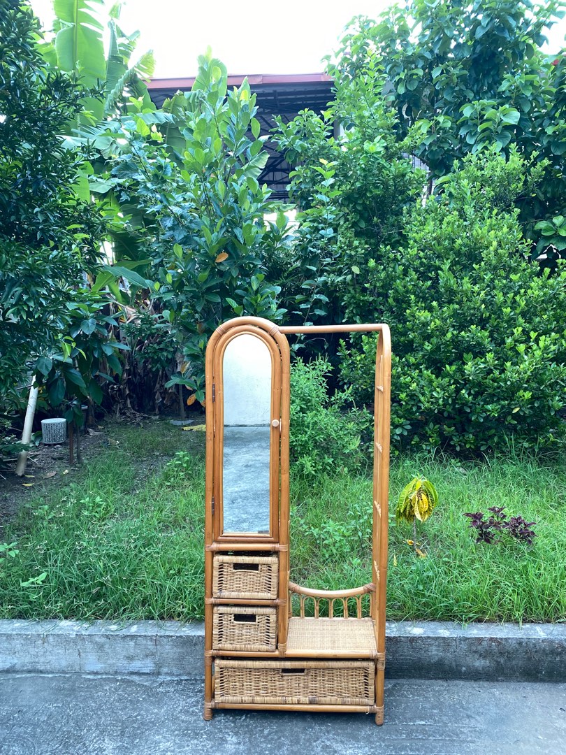 rattan dresser with mirror and drawers, Furniture & Home Living, Home