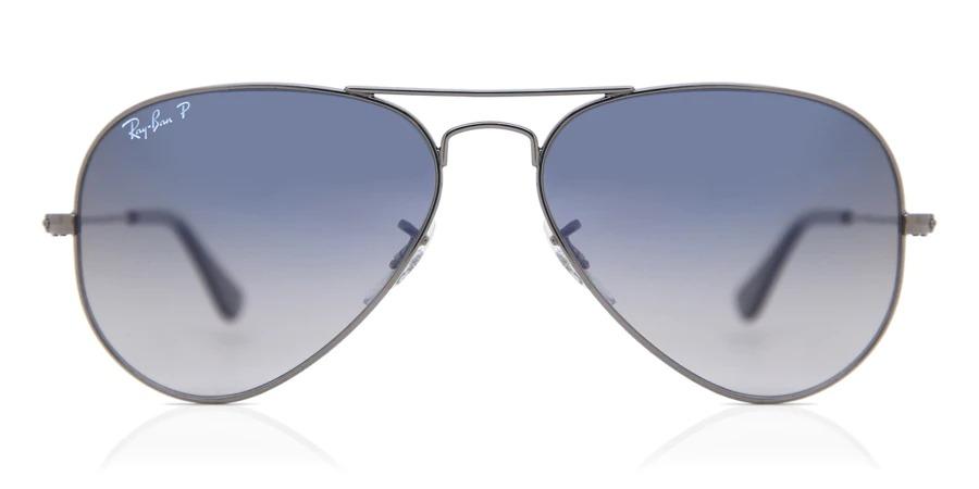 Rayban Ray Ban aviator large size 62 rare gradient blue lens