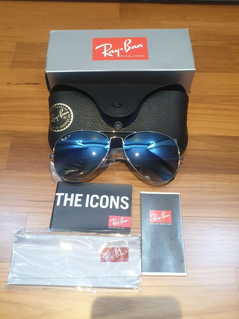 Ray ban aviator chrome hotsell