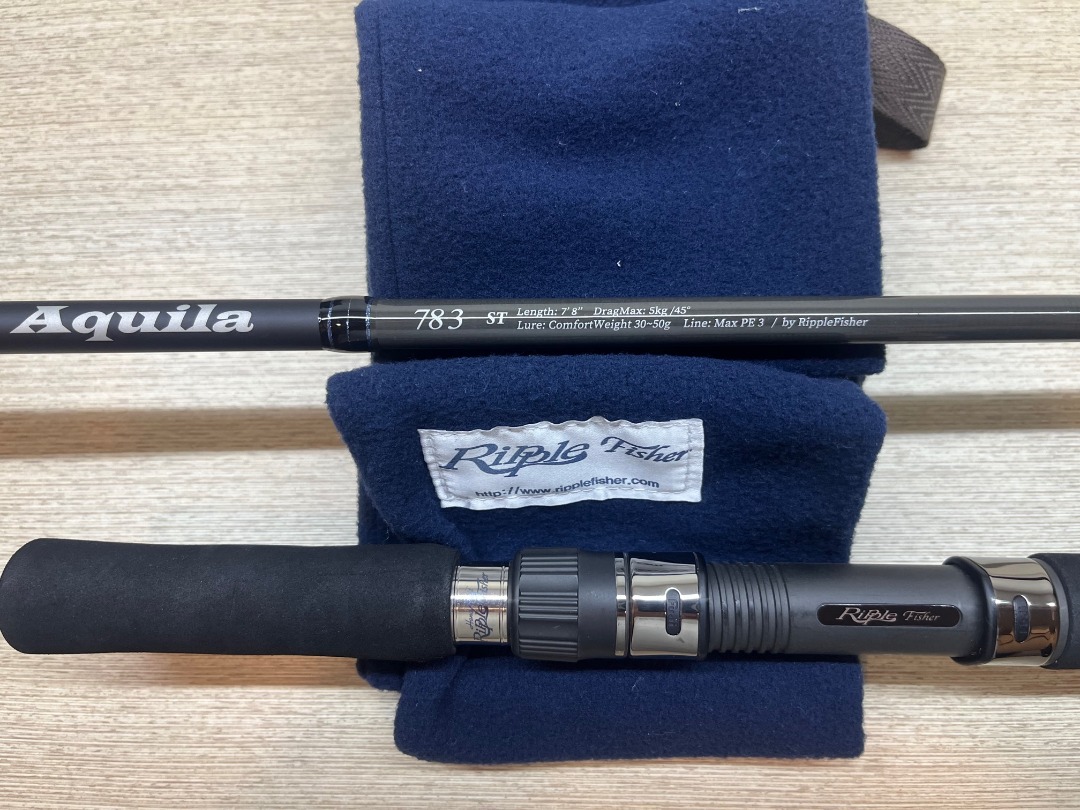 Ripple Fisher Aquila ST 78-3 (PE3) Offshore Spinning Rod, Made In Japan.  9.5/10