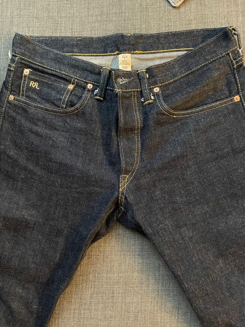 RRL Ralph Lauren Selvedge Mens Slim Denim Jeans 32 x 32, Men's