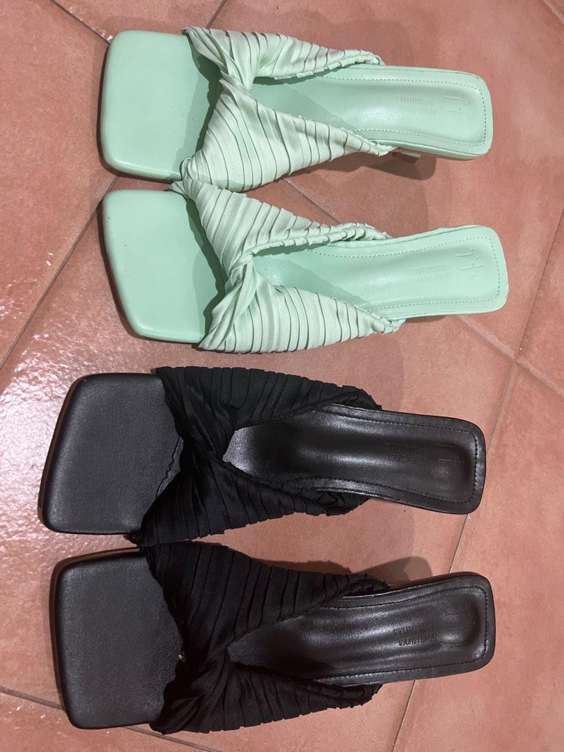Satin Material Heels, Women's Fashion, Footwear, Heels on Carousell