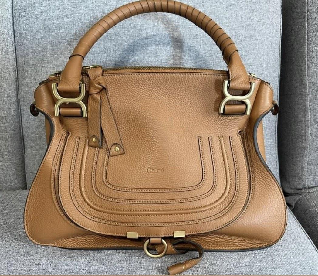 Chloe marcie large tan sale
