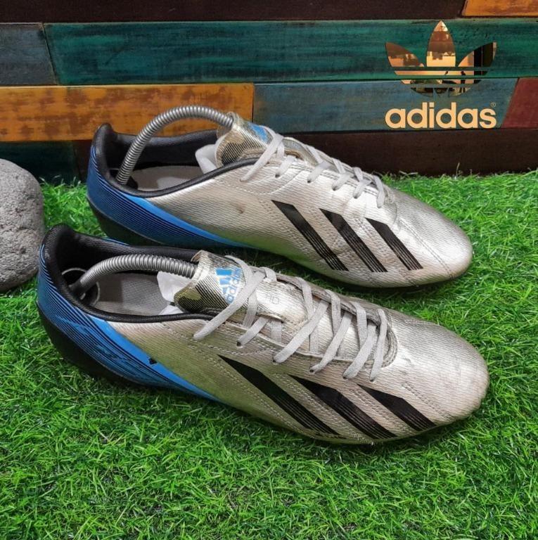 Sepatu Bola Adidas Q34786 F10 TRX FG Cleats SIlver UK 45 5