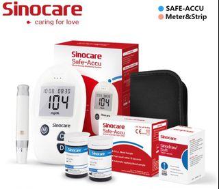 ANNIVERSARY SALE Sinocare Safe-Accu Blood Glucose Monitor Meter & 50pcs Test Strips & Lancets Glucometer Diabetic Blood Sugar Test Kit - LIMITED STOCKS ONLY