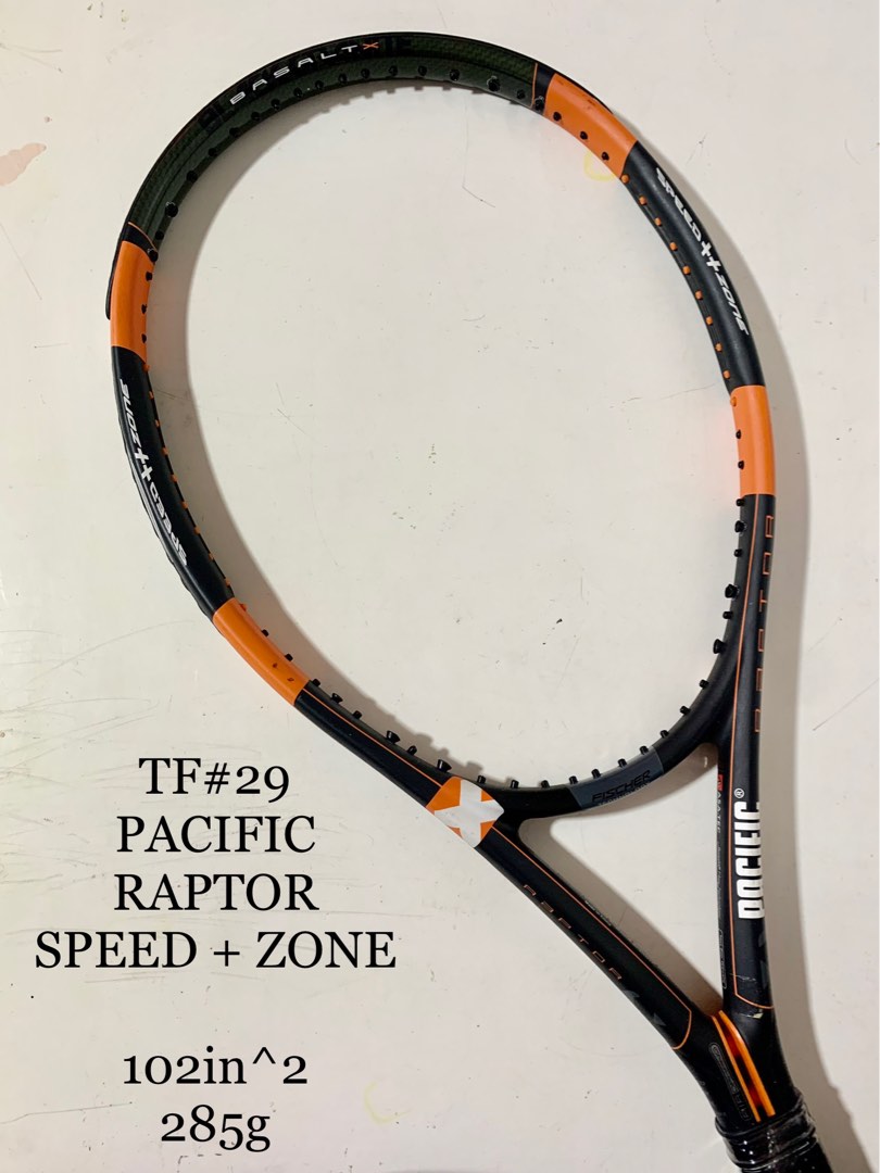 TF#29 PACIFIC RAPTOR TENNIS RACKET, Sports Equipment, Sports & Games ...