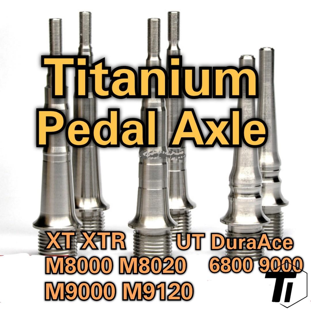 Shimano Titanium Pedal Axle PD R9100 M9120 M9020 M9000 M8000 PD