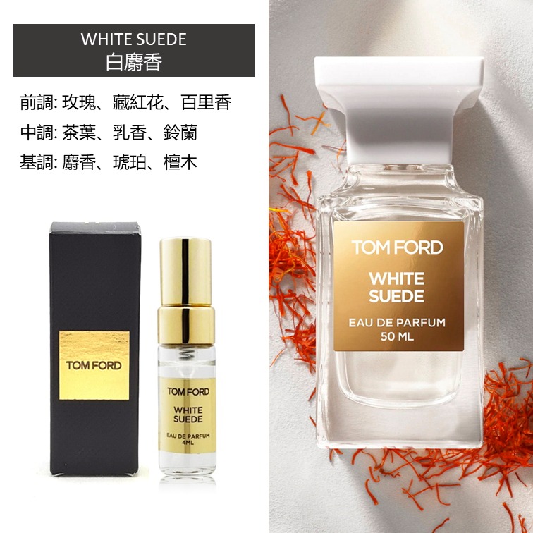 Tom Ford 迷你香水精選: #WHITE SUEDE 白麝香4ml, 美容＆個人護理