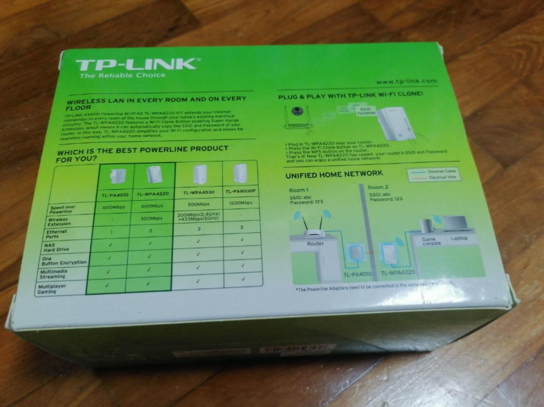 TP-LINK AV600 Powerline WiFi Kit, Computers & Tech, Parts & Accessories ...