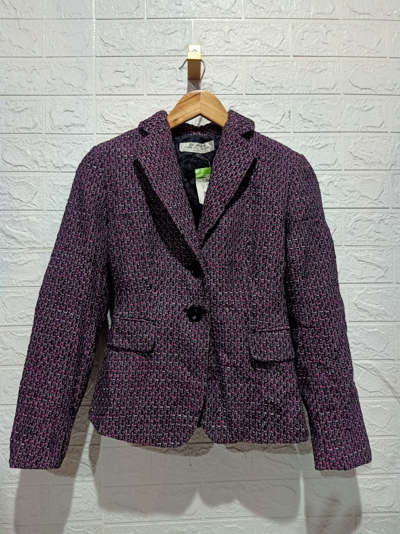 Tweed Belted Blazer Coat
