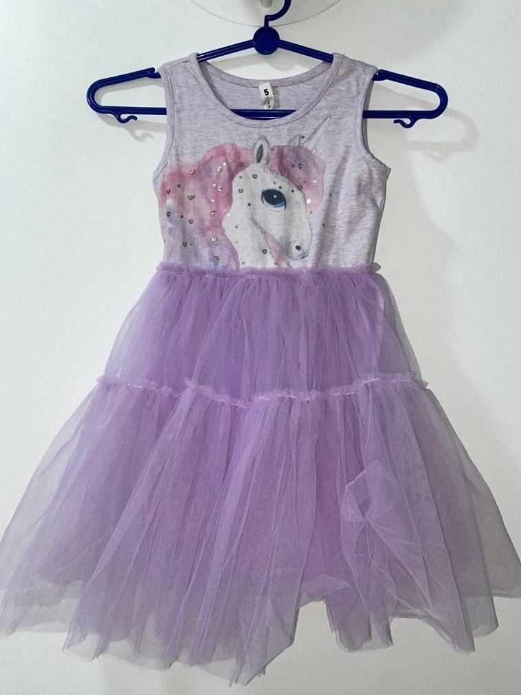 Unicorn dress cotton on kids