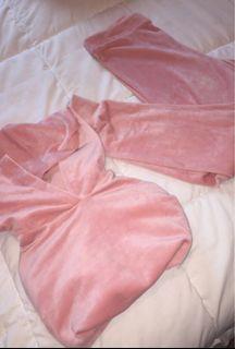 Velour tracksuit