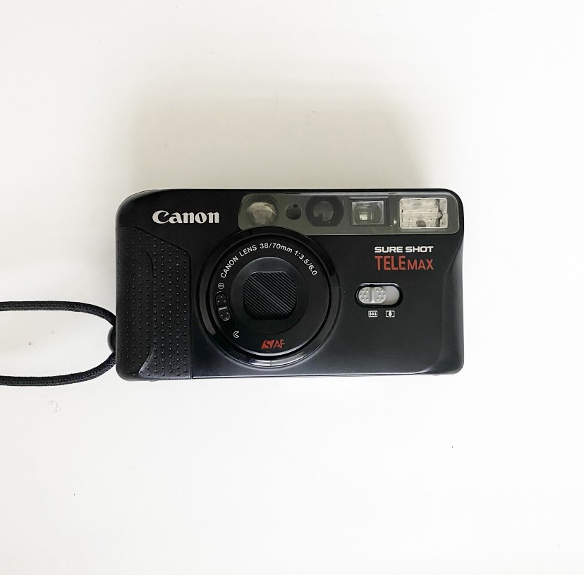 Vintage Canon Sure Shot Telemax 35mm Film Camera, Photography, Cameras