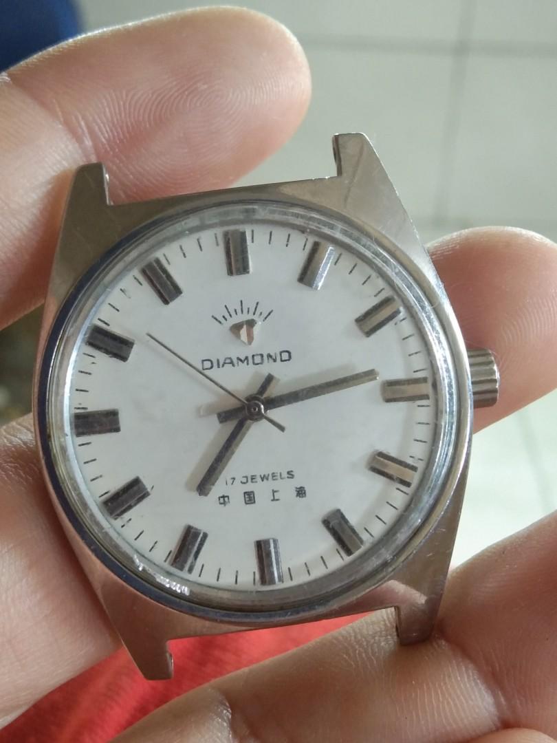 Diamond deals mechanical watch
