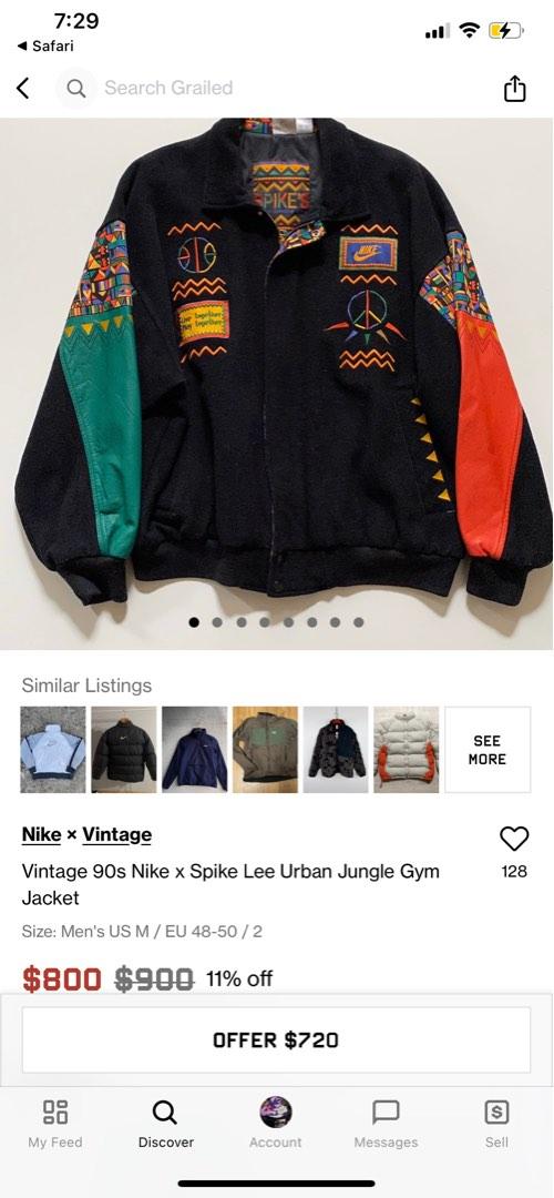 Original 1992 Nike Urban Jungle Jacket With Original Air Raid.