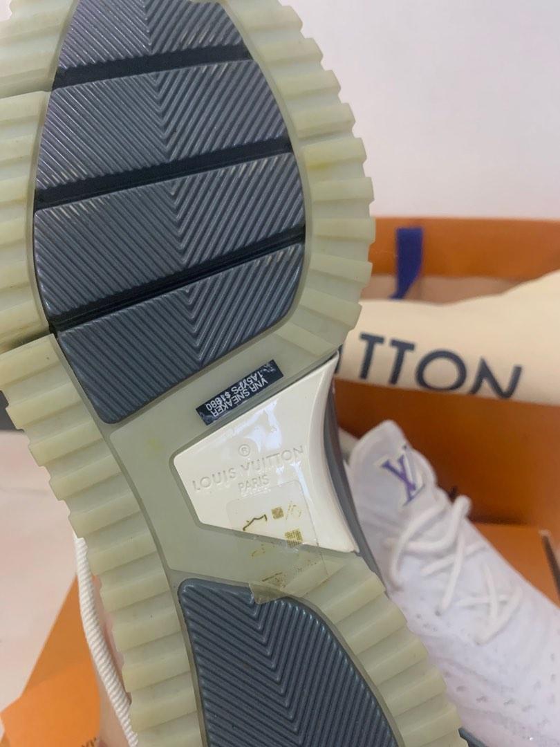 LOUIS VUITTON High Cut Sneaker Monogram Denim Size: 25.5cm (38.5
