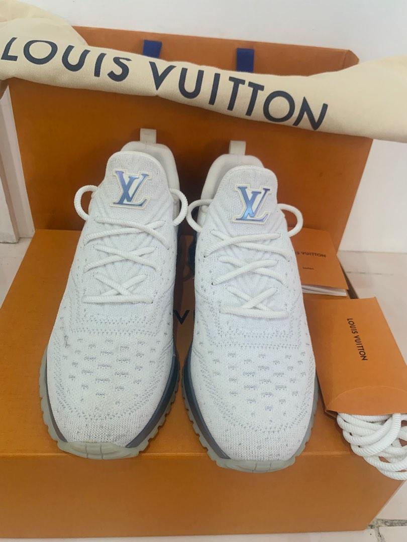 LOUIS VUITTON High Cut Sneaker Monogram Denim Size: 25.5cm (38.5