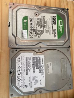 Western Digital 500GB Hitachi 80GB SATA HDD