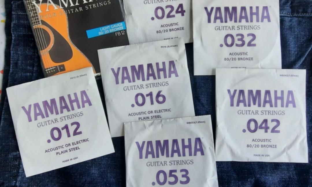 yamaha guitar strings, Hobbies & Toys, Music & Media, Musical