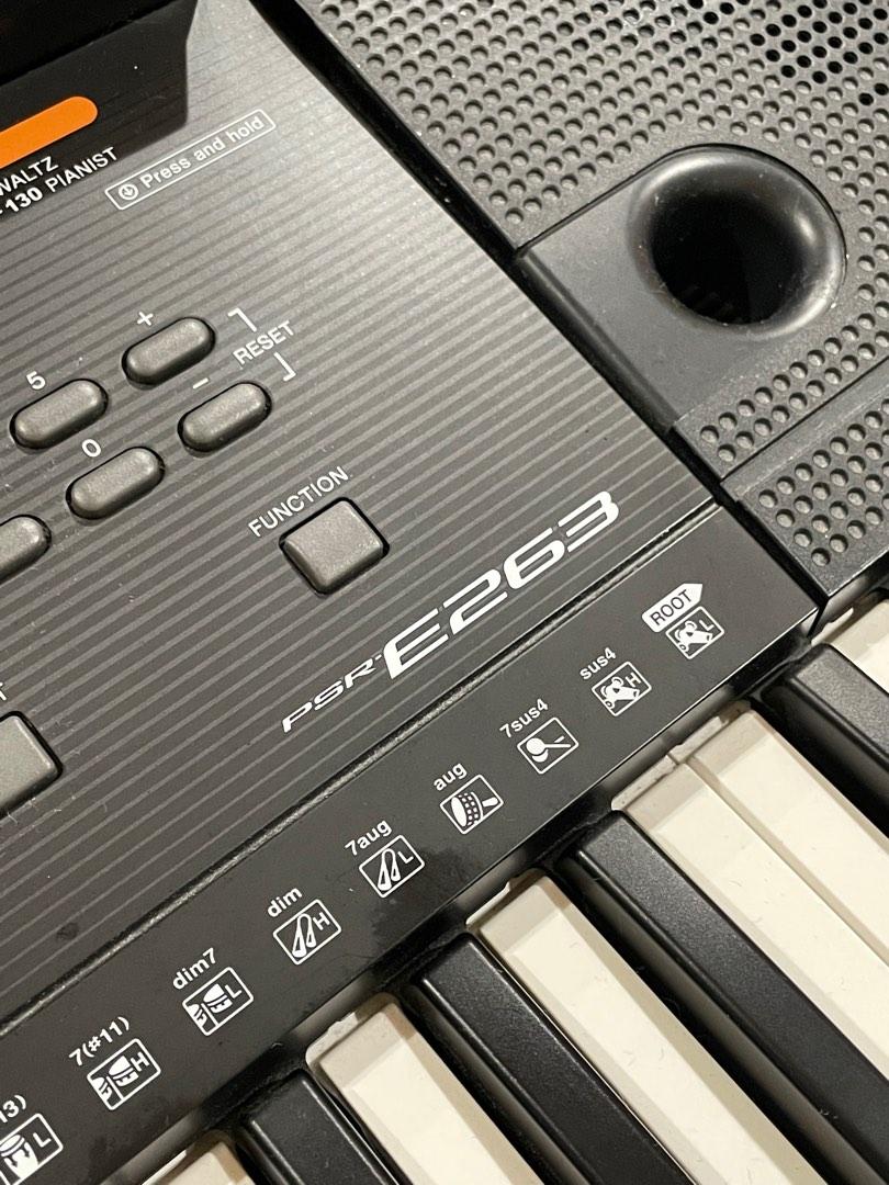 Yamaha PSR E263 (Category: Musical Instruments) located in Makati City. Submitted by cvnieto (Listing ID 1184858444, Image 3). Description: Yamaha PSR E262 Keyboard Very good condition - no issues. Comes with stand. Shipping/pick up in Makati, care of buyer..