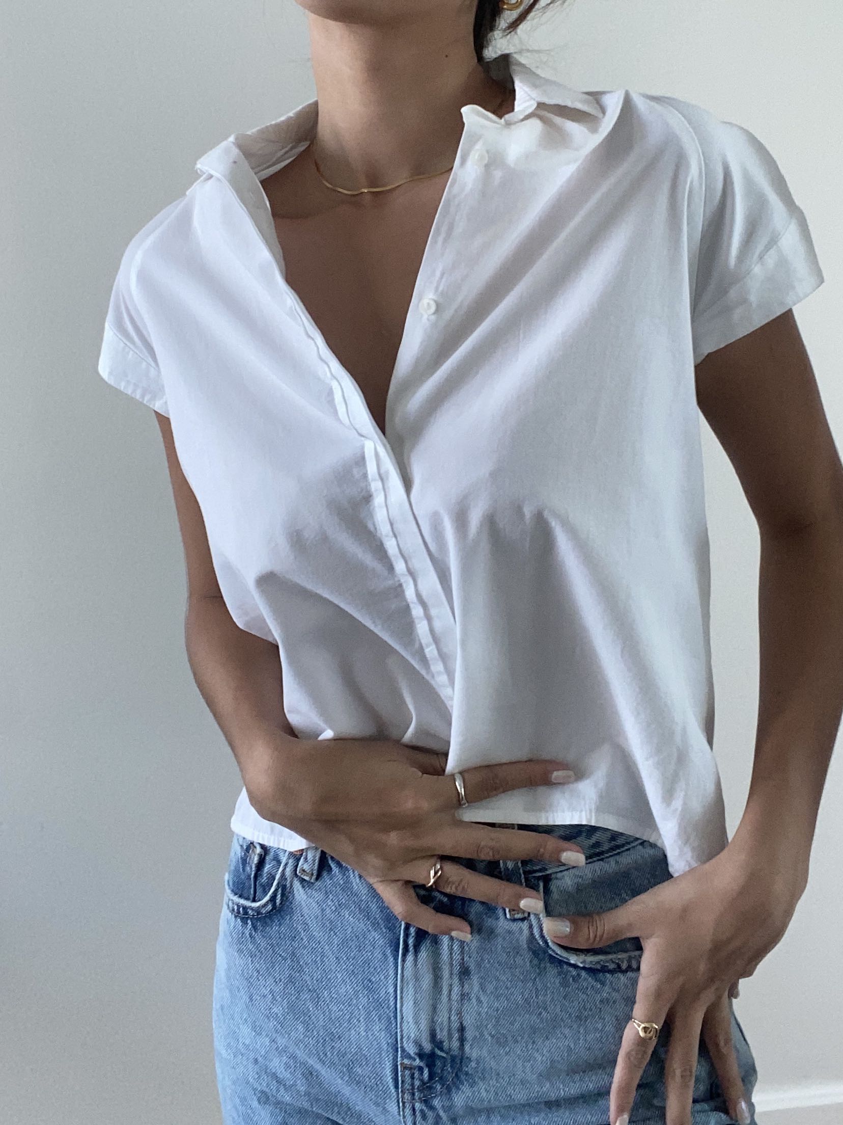 Zara button down, Women's Fashion, Tops, Blouses on Carousell