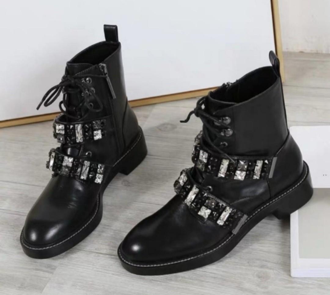 Zara combat boots, Women's Fashion, Footwear, Boots on Carousell