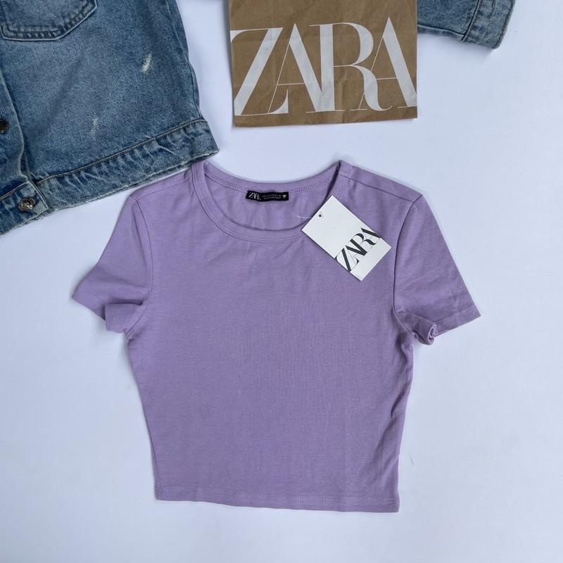Zara crop top (Lilac), Women's Fashion, Tops, Shirts on Carousell