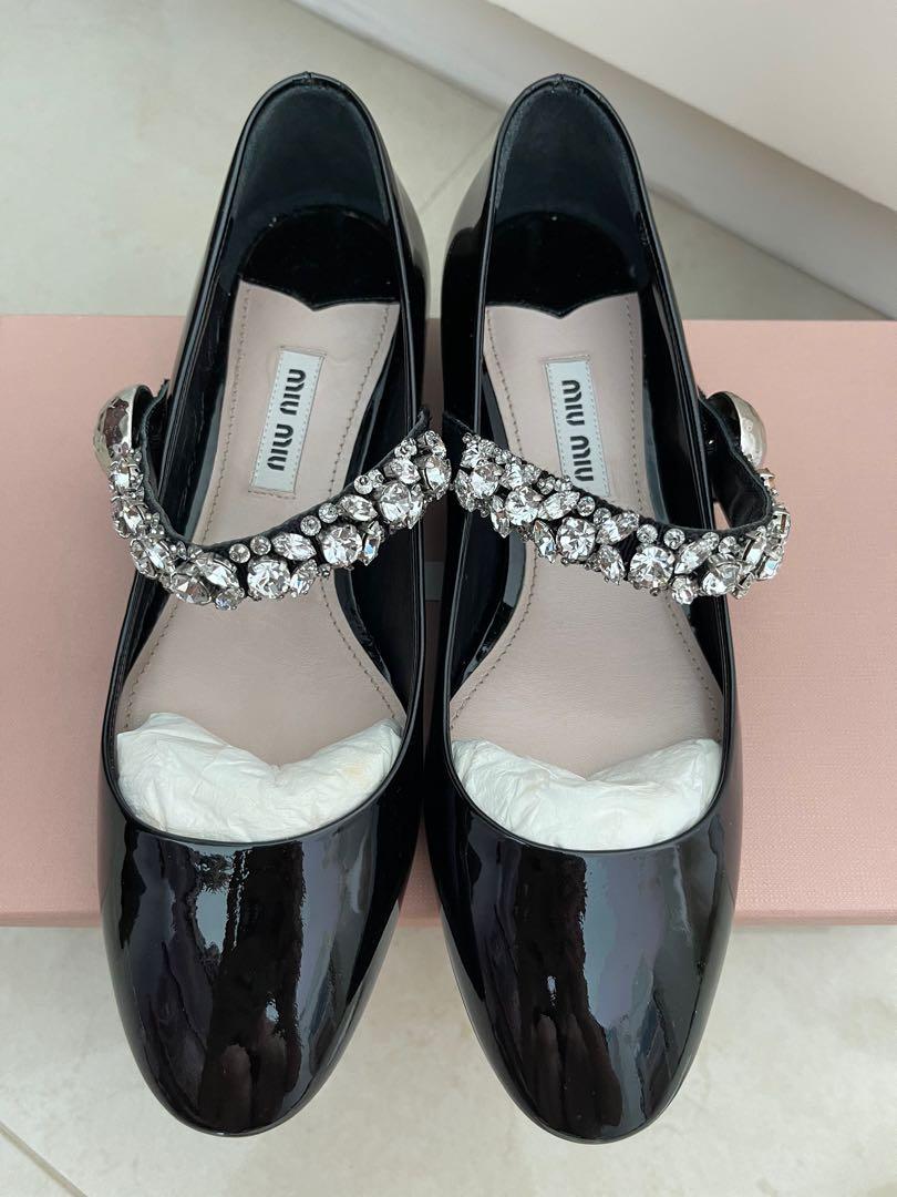 Miu miu mary jane flats online