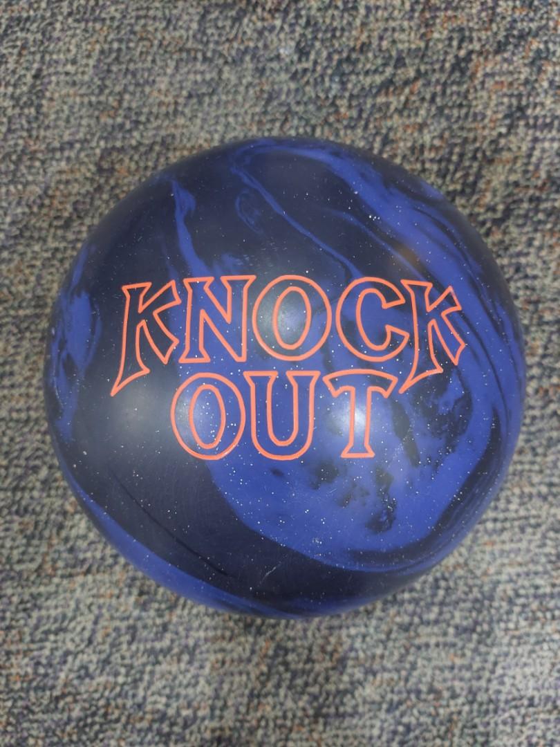 14lbs Knock Out Black Blue Bowling Ball Brunswick, Sports Equipment, Sports & Games, Billiards
