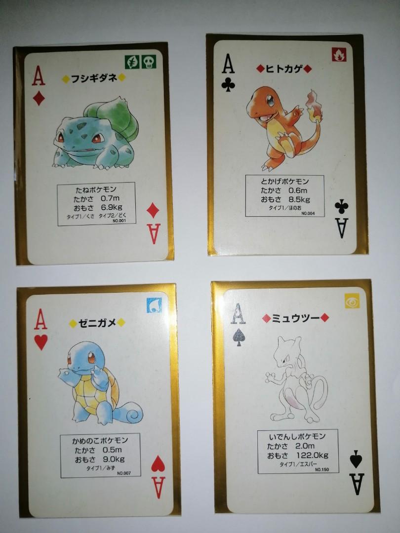 1996 Nintendo Green Venusaur Pokemon Poker Cards Complete Set, Hobbies