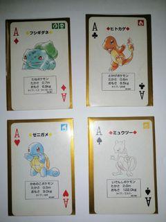 1996 Nintendo Green Venusaur Pokemon Poker Cards Complete Set