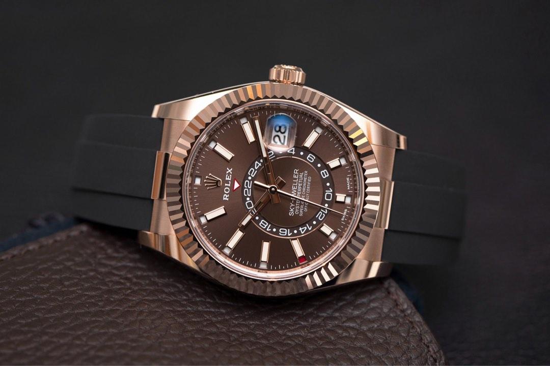 2021 rolex sky dweller chocolate price deals