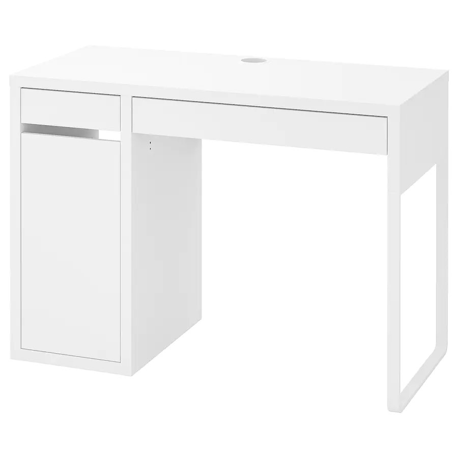 (2 tables) IKEA Micke Work Desk Study Desk White, Furniture & Home