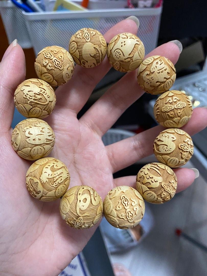 十二生肖崖柏手串mm 女裝 飾物及配件 手鍊on Carousell