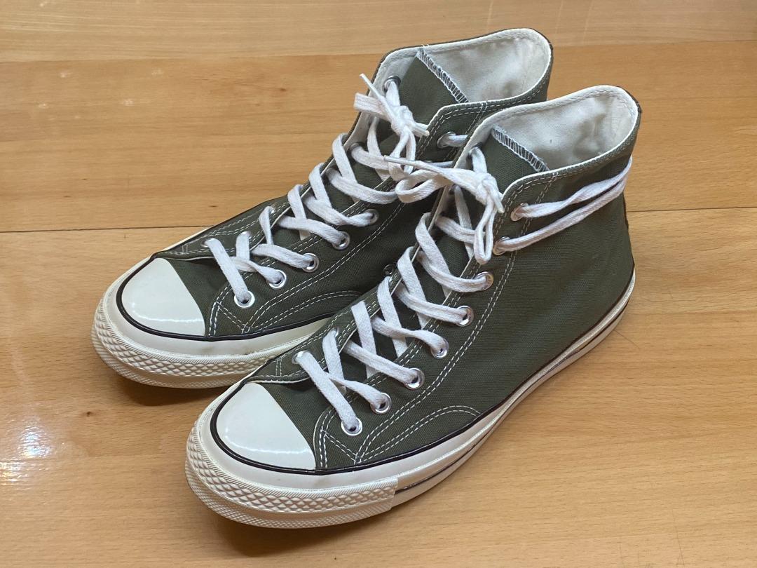 舊款鞋章Converse Chuck Taylor HI 1970 70s 軍綠Army green, 男裝, 鞋