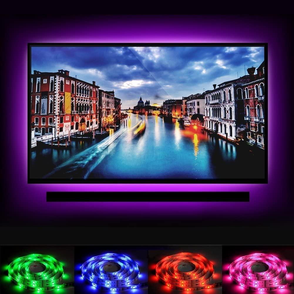 A32 Vansky Bias Lighting for 40 60 inch HDTV 6.6ft RGB USB Powered LED Light Strip