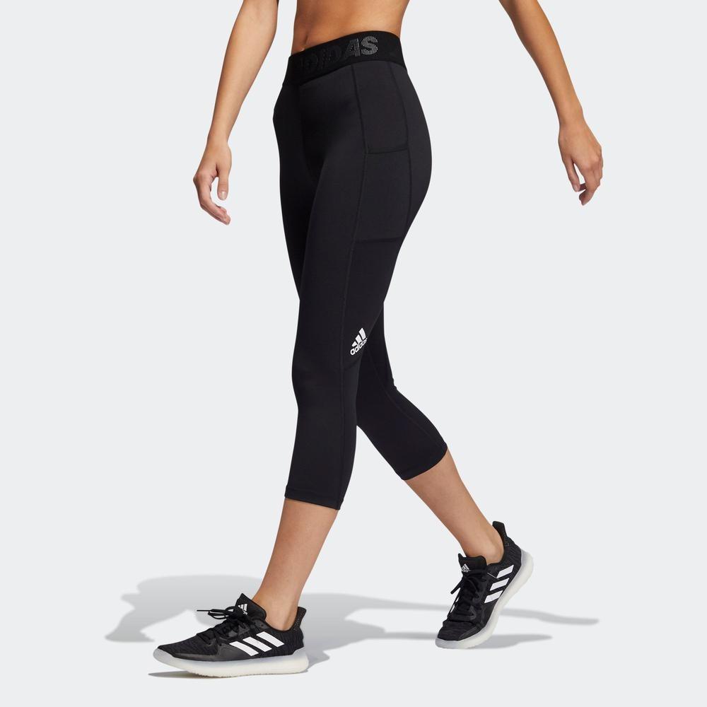 Adidas Celana Ketat 3/4 Legging Wanita Original, Olah Raga, Baju Olahraga  di Carousell