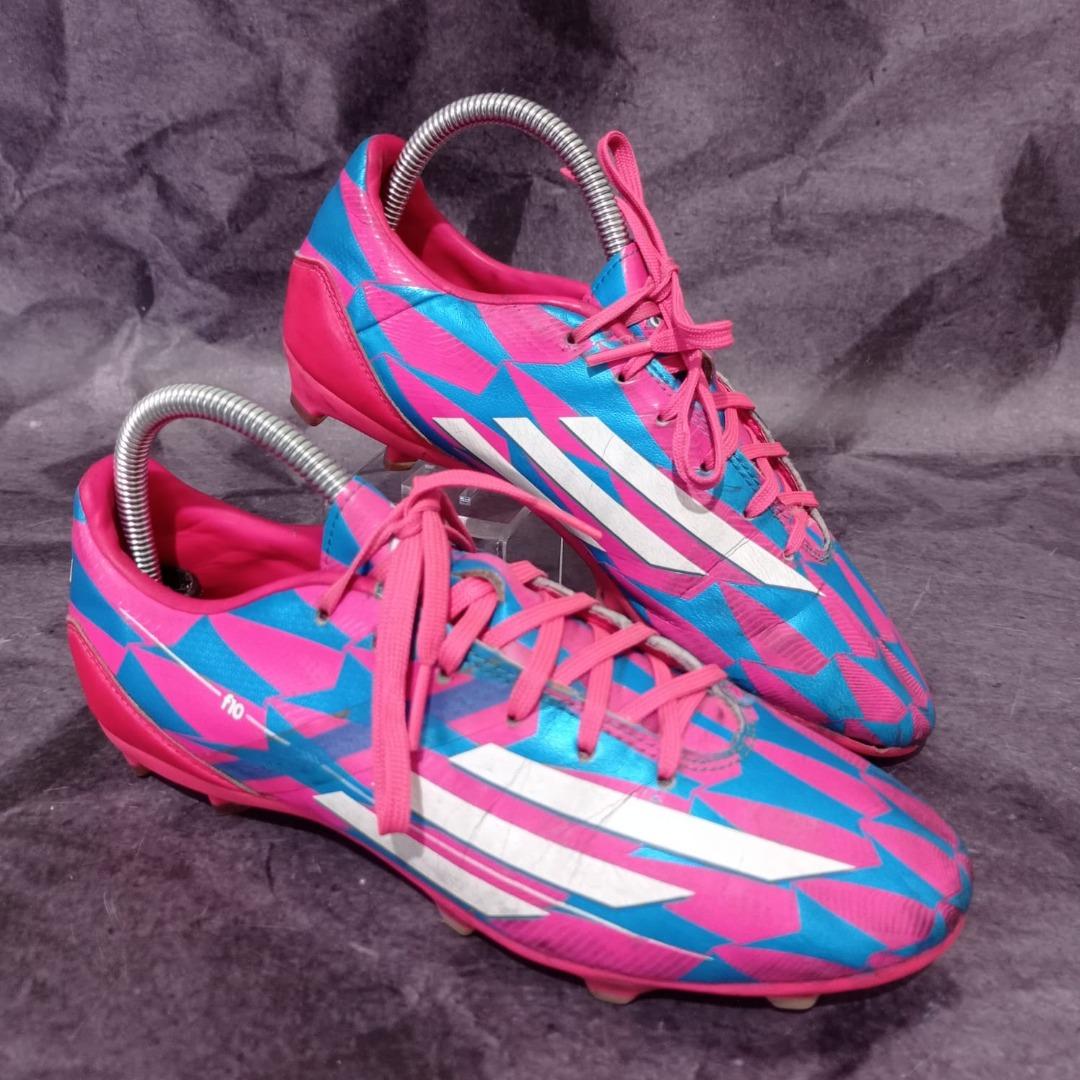 adidas F10 Adizero FG Neon Pink Fesyen Pria Sepatu Lainnya di