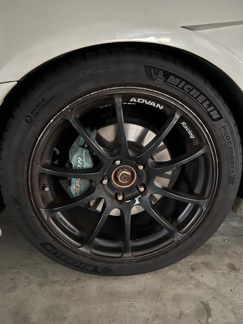 Advan Racing RZ rims, Car Accessories, Tyres & Rims on Carousell