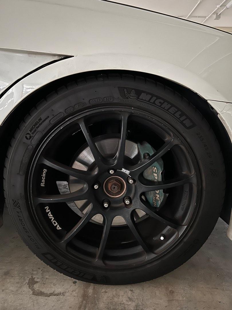 Rz Rims Advan Racing RZ rims, Car Accessories, Tyres & Rims on Carousell