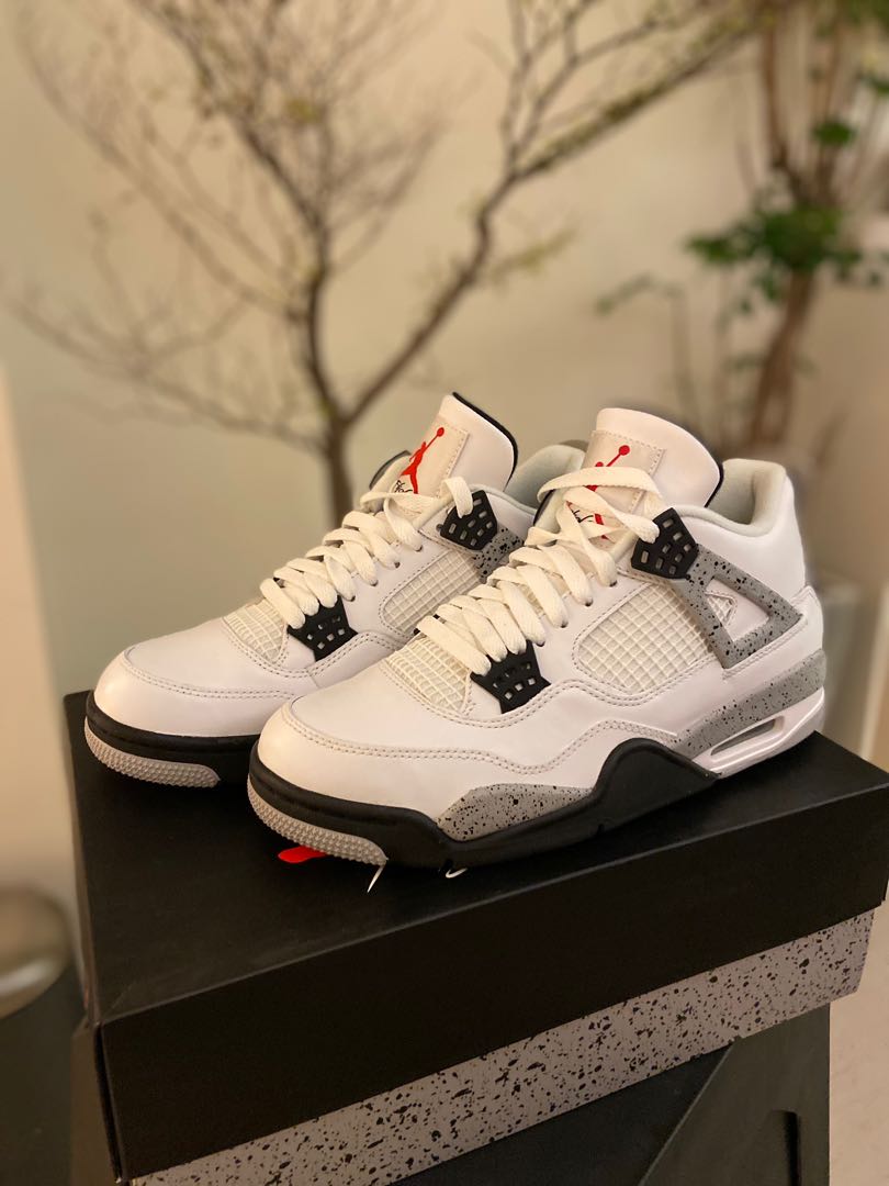 Air Jordan 4 White Cement 白水泥, 男裝, 鞋, 波鞋- Carousell