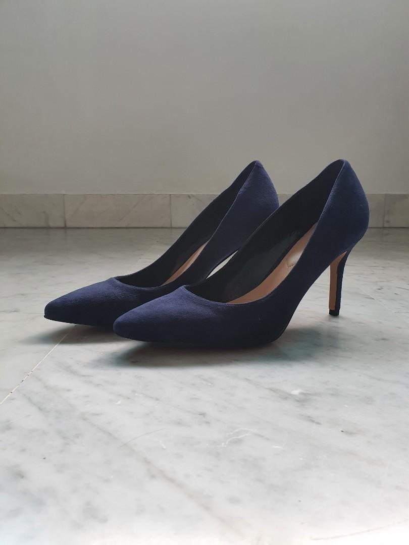 Aldo Blue Suede Heels