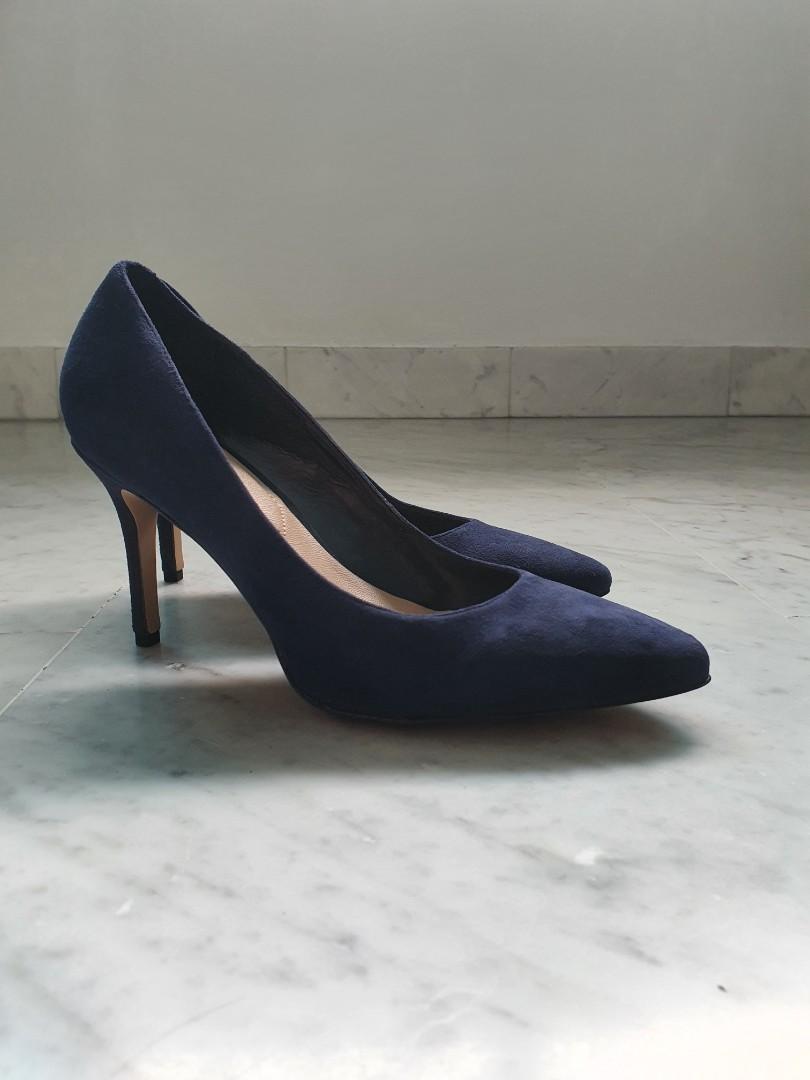 aldo blue heels