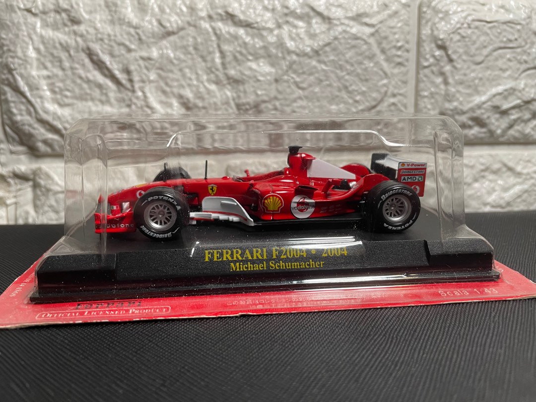 アシェット 1/43 フェラーリ F2004 2004 レッド #1 Hachette
