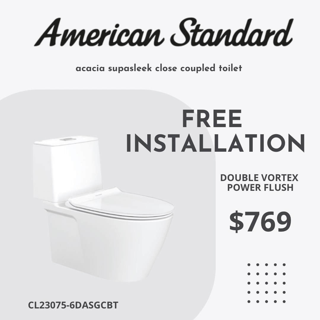 American Standard Acacia Supasleek Close Coupled Toilet Bowl CL23075