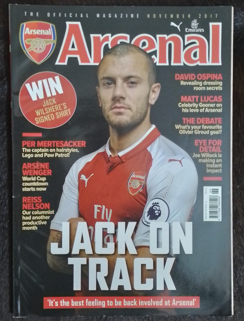 Arsenal The Official Magazine Nov 2017 Issue, Hobbies & Toys ...