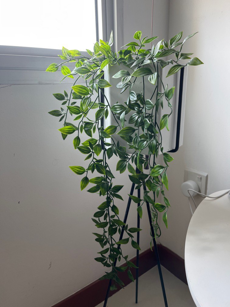 Artificial Plant and Stand, Furniture & Home Living, Gardening, Pots